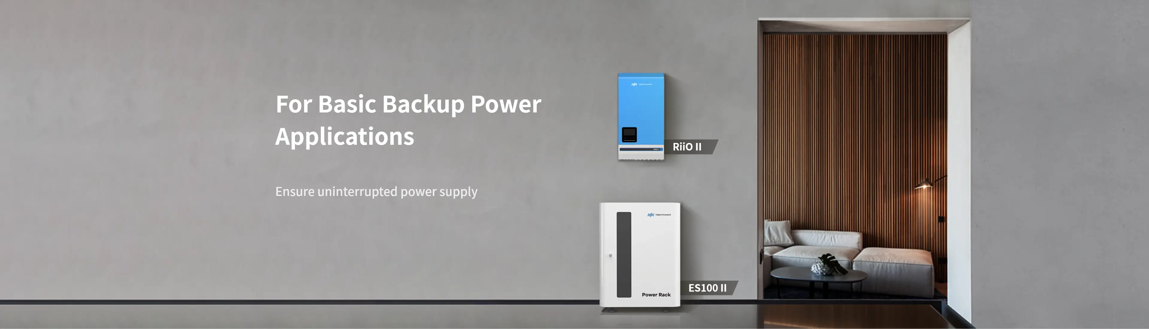 riio ii inverter charger for basic backup power applications